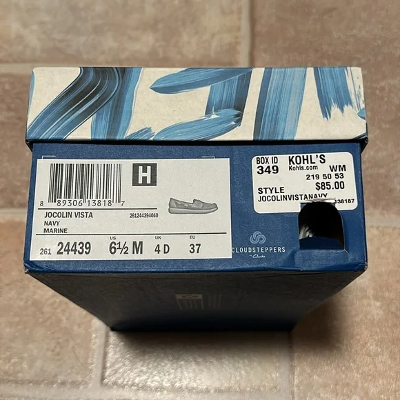 Clarks Cloudsteppers Jocolin Vista Women's Boat Shoes in Navy Marine/Tan - Picture 6 of 7